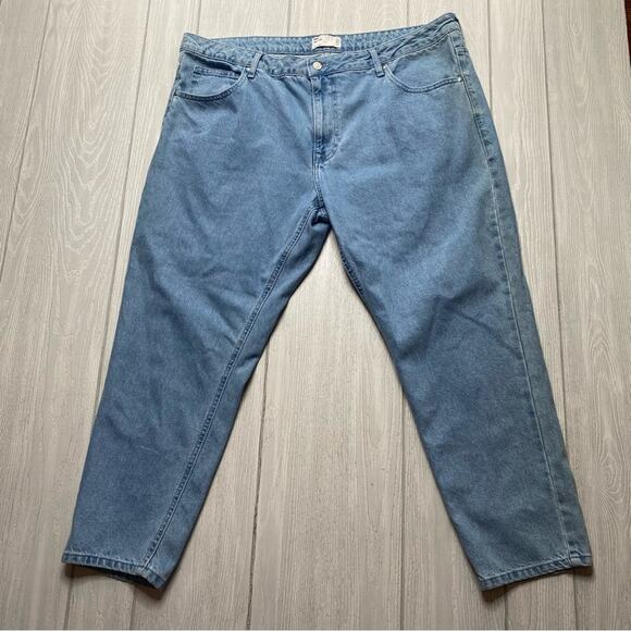 ASOS Design Men's Classic Rigid Light Wash Blue Denim Midrise Jeans Size 42 X 27 - Picture 1 of 9